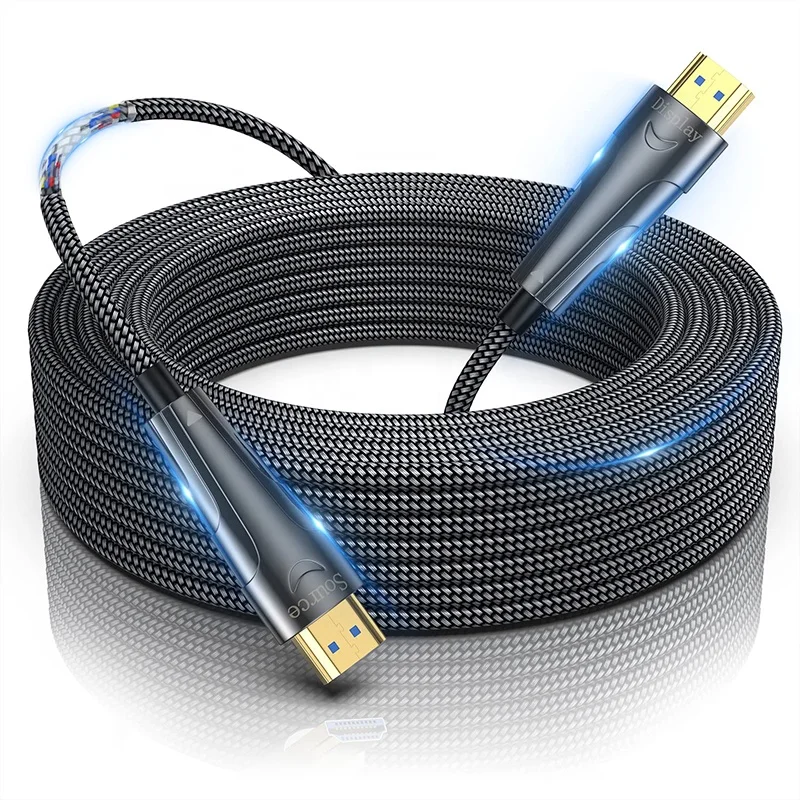 1080P 4K HDMI 남성-남성 케이블 2.0 HDMI 광케이블 1M 2M 3M 5M 10M 15M 20M 30M 50M 100M HD 비디오 광섬유 HDMI 케이블