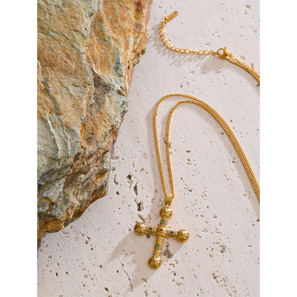 Yhpup Vintage Necklace 18K Golden Plated