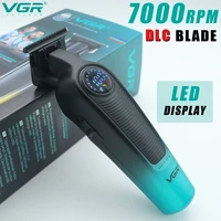 NEW VGR 996 Gradient Metal Body Hair Trimmer Men’s Electric Hair Clipper LED Intelligent Digital Display Home Carving Pusher