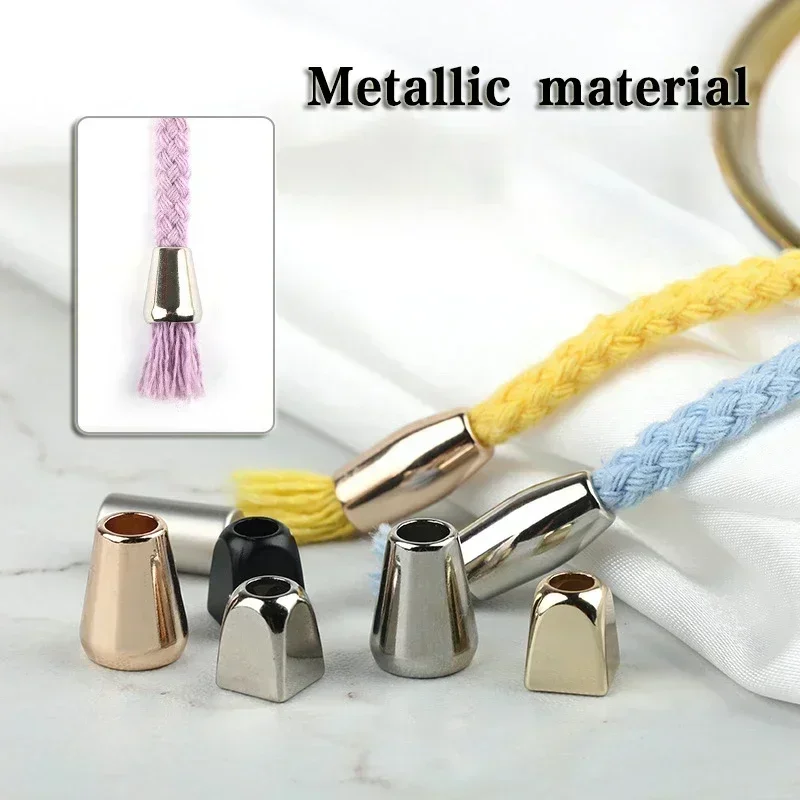 Metal Cord Stoppers Smooth Zinc Alloy 10pcs For Tracksuit Down Jackets DIY Apparel Sewing