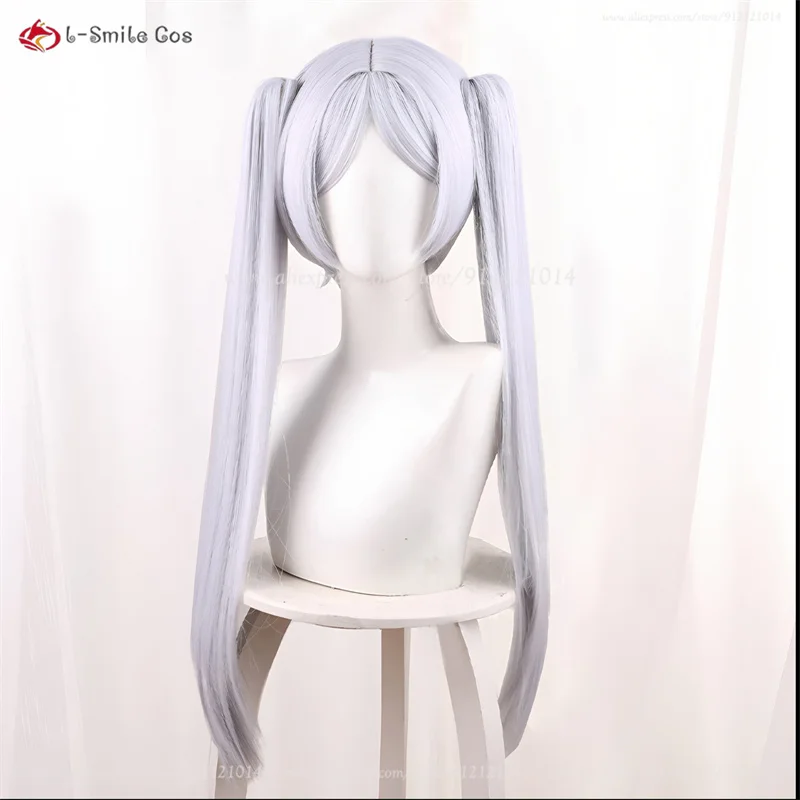 Frierenn Cosplay Perücke 65cm Silberweiß Synthetik Hitzebeständig Anime Halloween 14 Frierenn Cosplay Perücke 65cm Silberweiß Synthetik Hitzebeständig Anime Halloween 3