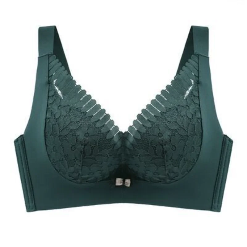 

2023 Women's New No Underwire Gathered Underwear Warm Comfortable Display Small Adjustment Bra