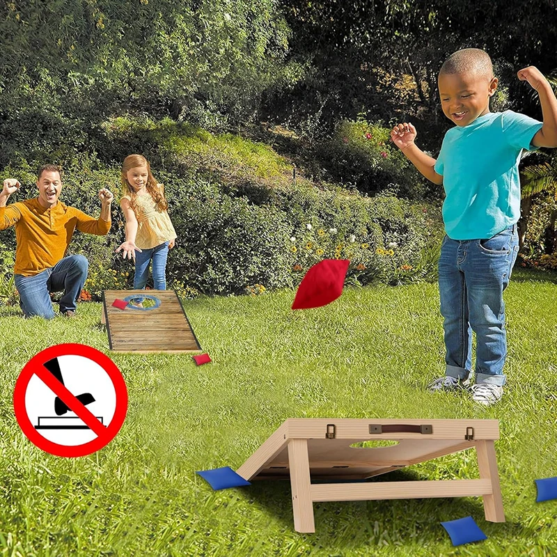 Cornhole Set Outdoor Game Carrying Case Foldable Cornhole Game For Kids And Adult Indoor Or Outdoor Backyard Toss Games