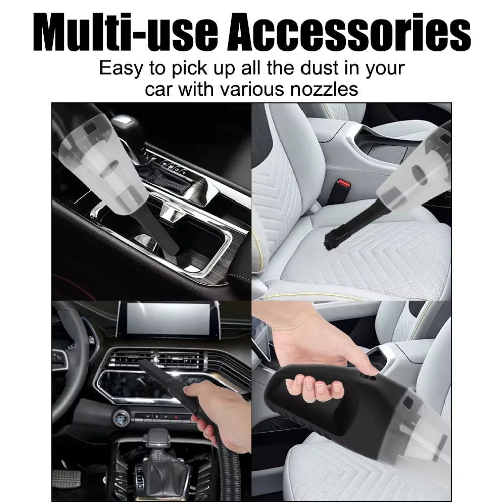Dust Cleaner with 5M Cable Car Vacuum Cleaner Dry Wet Dual Use Mini Dust Collector Auto Vacuum for Vehicle Home Cleaning