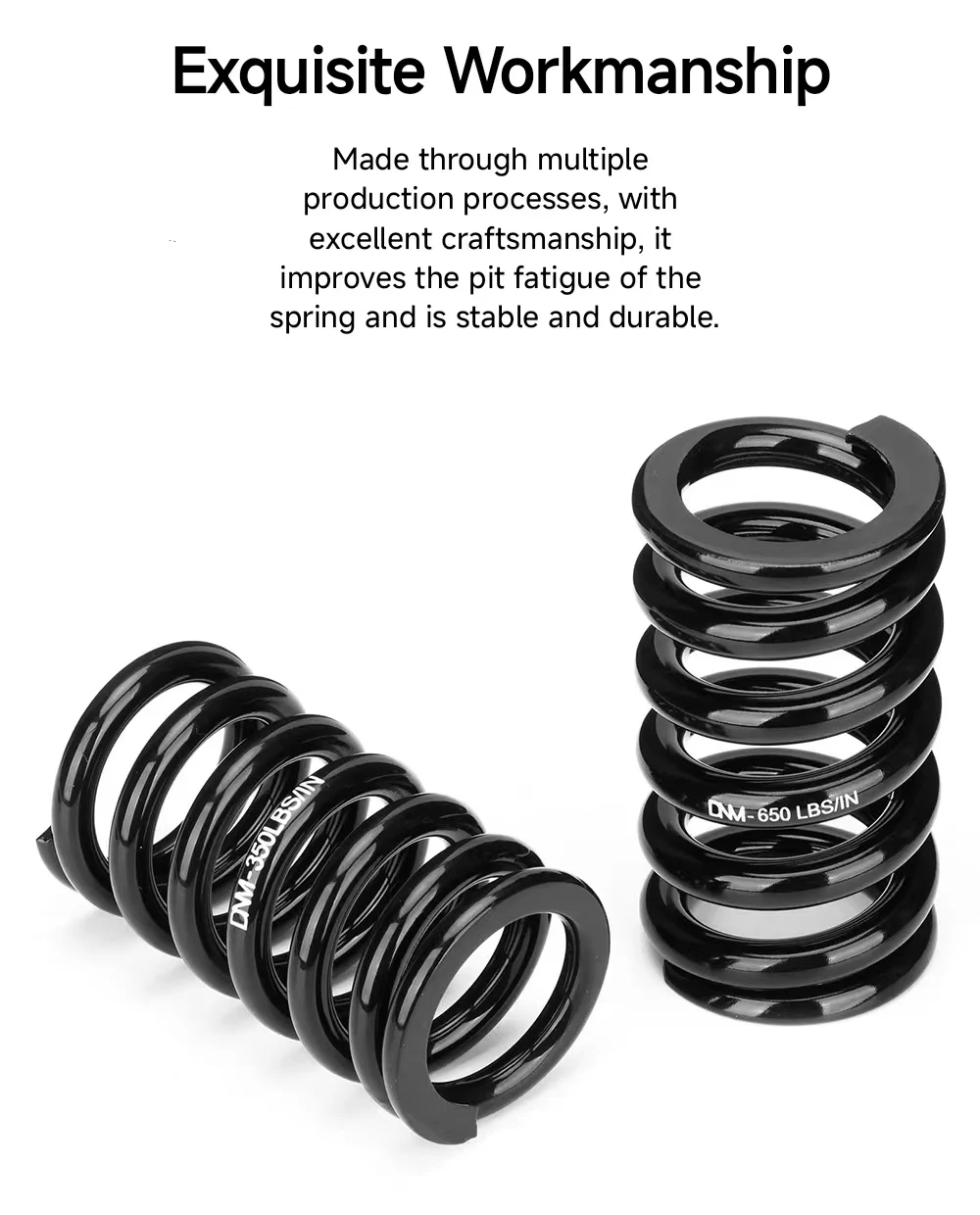 Description Picture 6 of itemBicycle Rear Shock Absorber Spring DNM DV22AR 30mm Inner Diameter Spring 350-1000LBS Applicable To DNM DV Series Shock Absorber