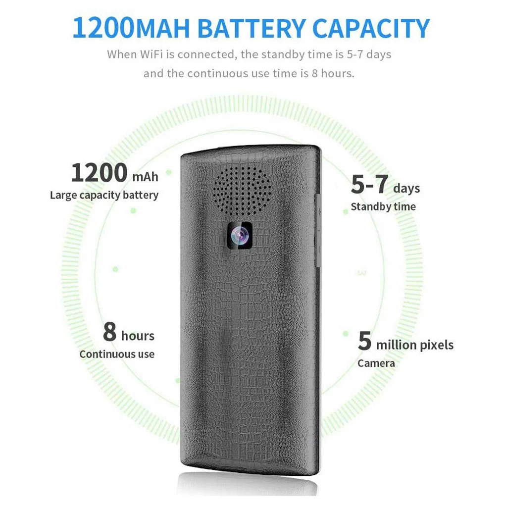 WiFi Translator Portable 2.4-inch TFT Rechargeable Travelling Business Meeting Interpreter Translating Device White