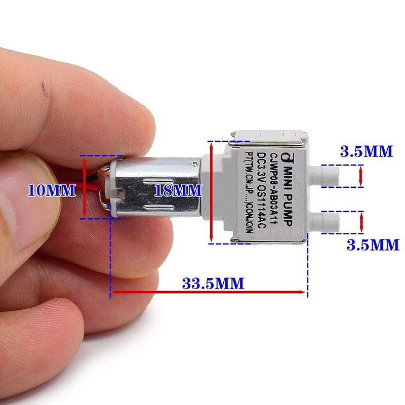 1PC DIY Accessories Diaphragm Pump Mini CJWP08 DC 3V 3.3V 3.7V Vacuum Pump Self-priming Suction Water