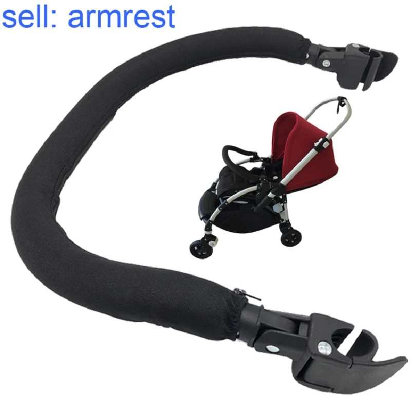 Baby Strollers classic Stroller Accessories Front Bumper Pushchair PU Leather Oxford Armrest For Bugaboo Bee6 Bee5 Bee3 Jogger Handrest baby stroller accessories	