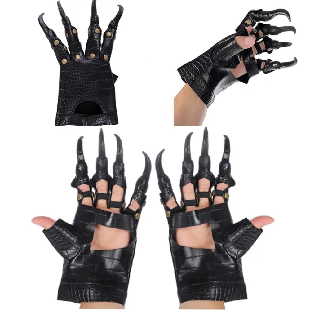 

Anime Cosplay Dragon Claws Gloves Halloween Carnival Party Props Horror Gloves Rave Accessories Leather Ghost Claw Props