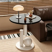 Table basse moderne, meuble d'appoint, table à manger, table de chevet, table d'appoint peu encombrante, décoration intérieure 2
