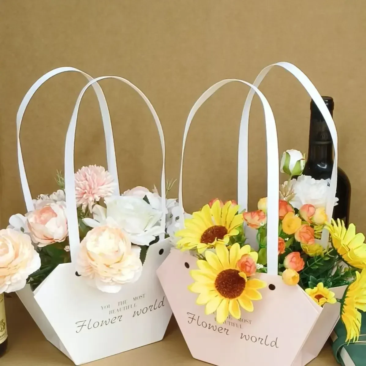 Holiday Flower Packaging Box Flower Candy Gift Bouquet Arrangement Packages DIY Floral Material Party Supplies 10-40PCS gift boxes