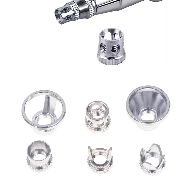 Air Brush Fan Caps 1PC Crown/ Tomahawk/ Hollow Condensing/distance Shape Closed/ Spatter Cap Airbrush Cover Cap Accessory airbrush cap