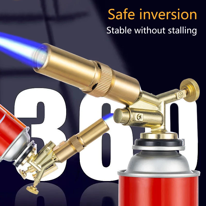 

Portable Welding Gas Torch Flame Butane Burner Outdoor Camping BBQ Lighter Flamethrower Kitchen Supplies Welding Equipment