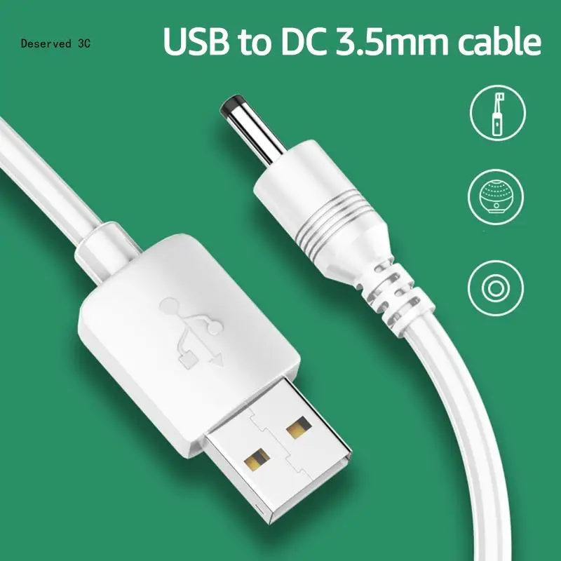 R9CB USB to 3.5x13.5mm 전원 코드 가정용 전동 칫솔 팬 충전