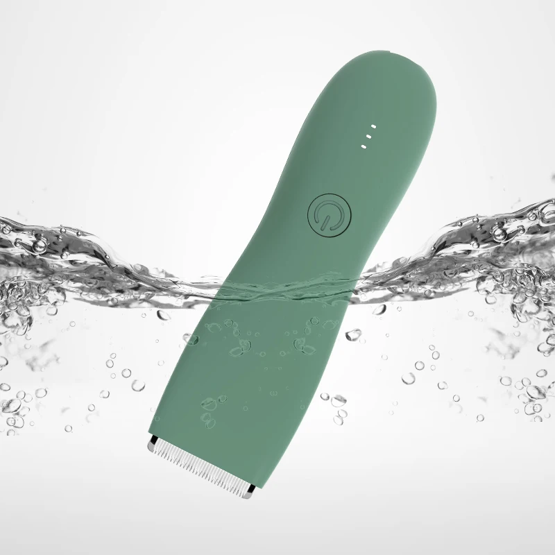 Body Hair Trimmer Shaver for Men Ball Trimmer for Groin Pubic Replaceable Ceramic Blade Groomer Electric Razor Waterproof Clippe 4