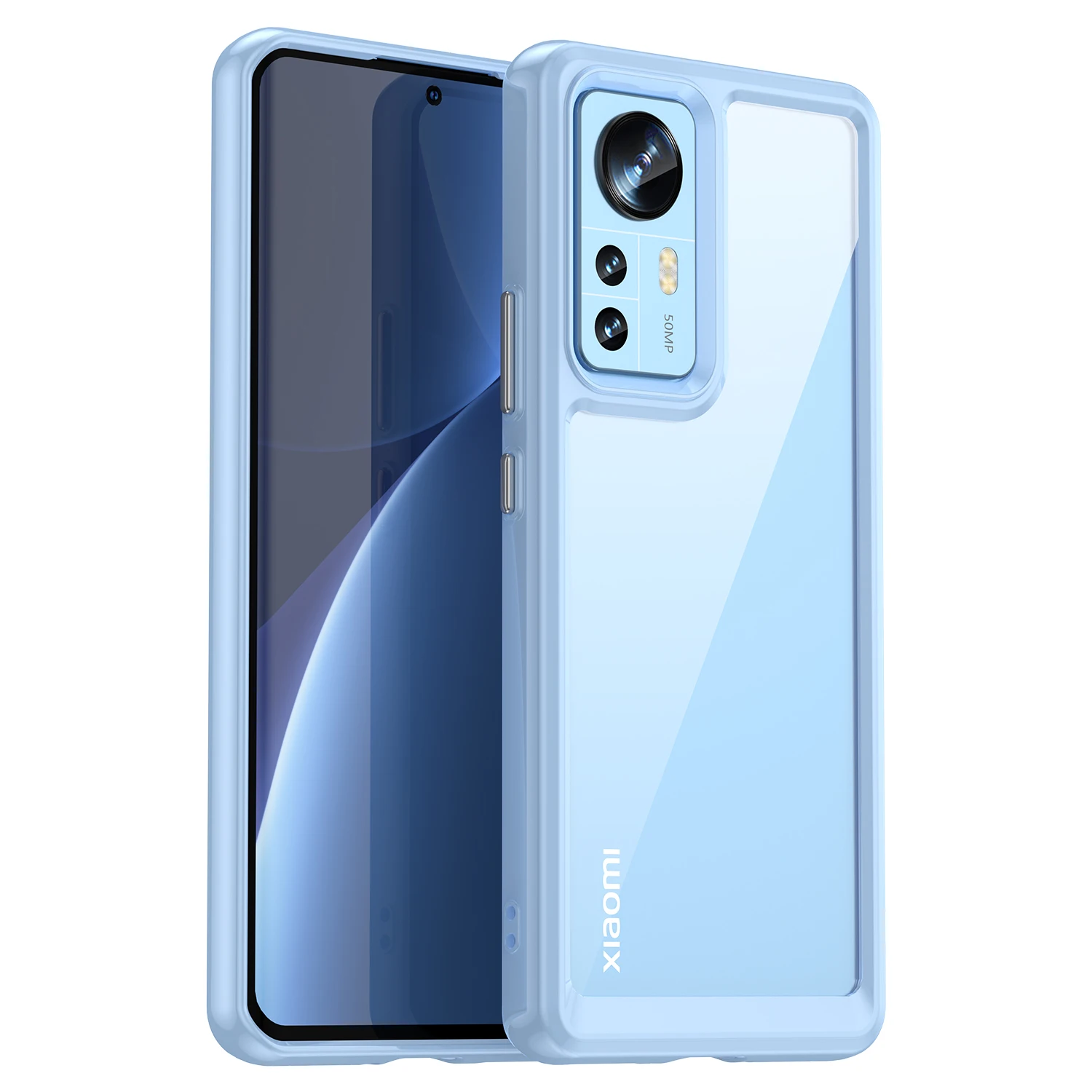 Shockproof Transparent Acrylic Mobile Shell - Fashion Back Cover
