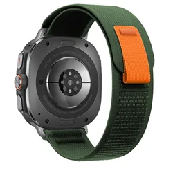 Enhanced Sports Nylon Trail Loop Watchband for Samsung Galaxy Ultra 2025 (Green)