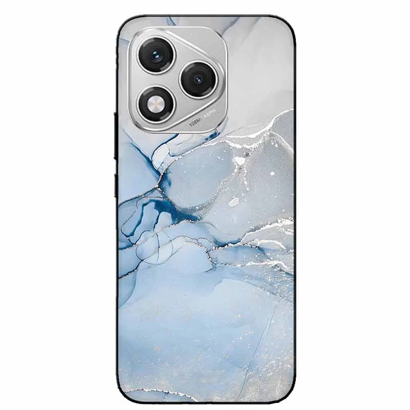 Marble Painted Silicone Back Cover Case – Premium Design