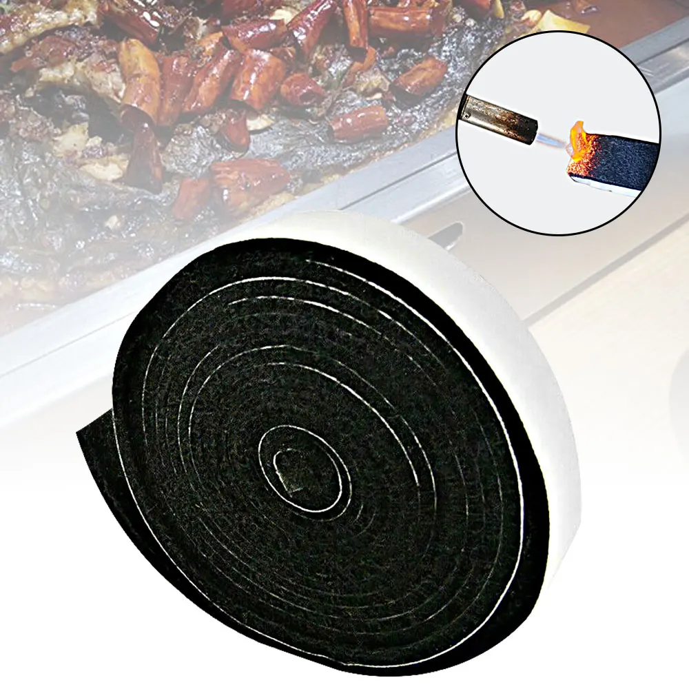 High Temperature Resistant Barbecue Grill Smoker Gasket Barbecue Door Cover Self-Adhesive Flame Retardant Sealing Tape bbq cover smoker accessories smoker accessory