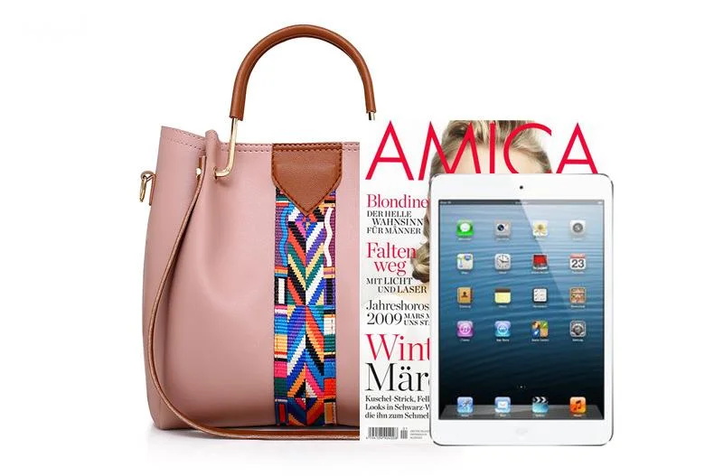 Set borse donna 4 pezzi borsa a tracolla e a secchiello_voghion.com