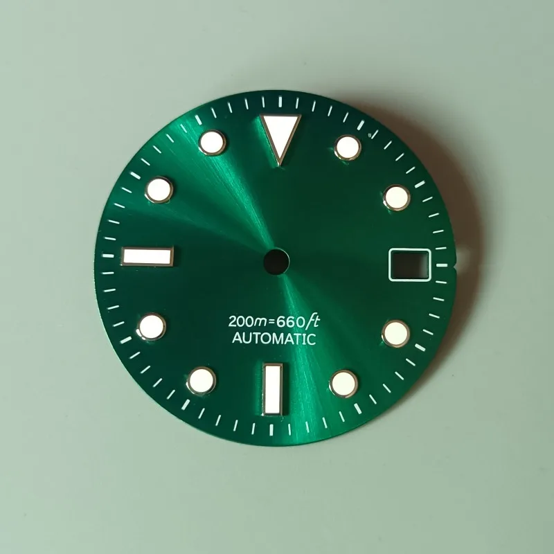 Sunburst Dial Blue Grey Green Luminous Watch Dial For Seiko