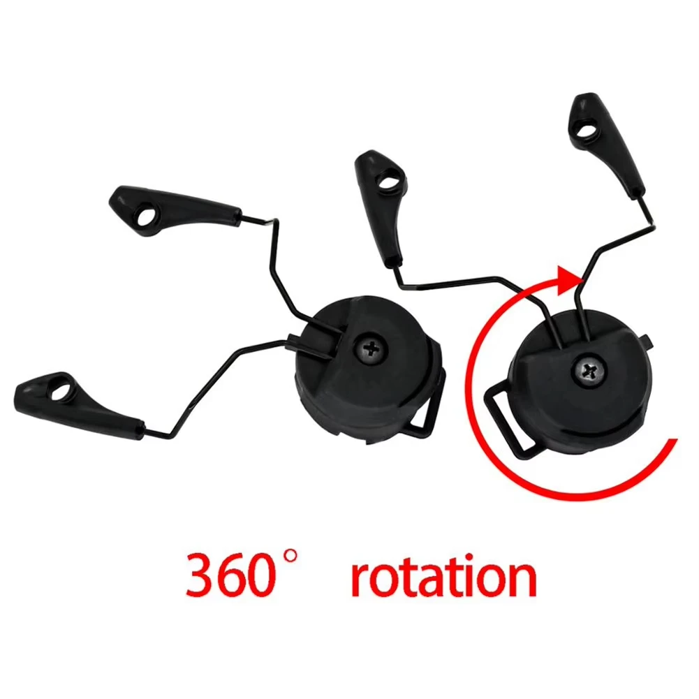 Electronic Earmuf Helmet Rail Adapter Tactical headphone Stand for Howard Leight Impact Sport hunting shooting headset Accessory 6