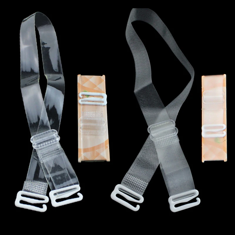 3Pairs Transparent Invisible Bra Straps Women's Sling Detachable Adjustable Shoulder  Strap Elastic Belt Intimates Accessories