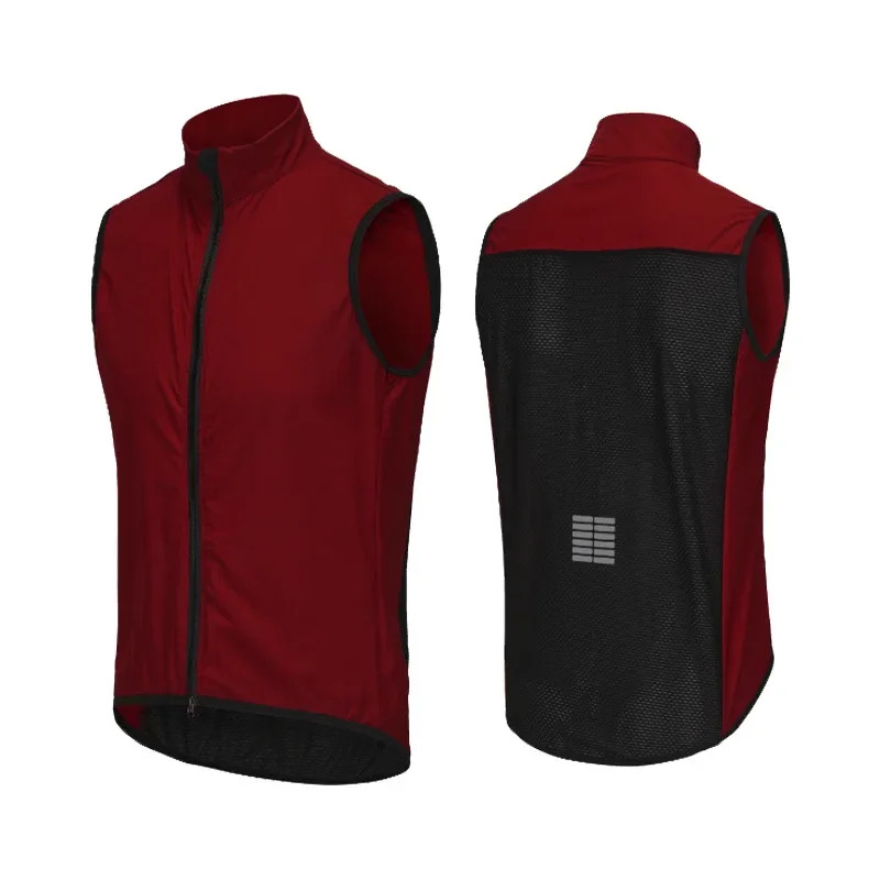 Men Women Sleeveless Cycling Vest Mesh Clothes Reflective Windproof Bicycle Gilet Lightweight Outdoor Sports Wind Night Glowing