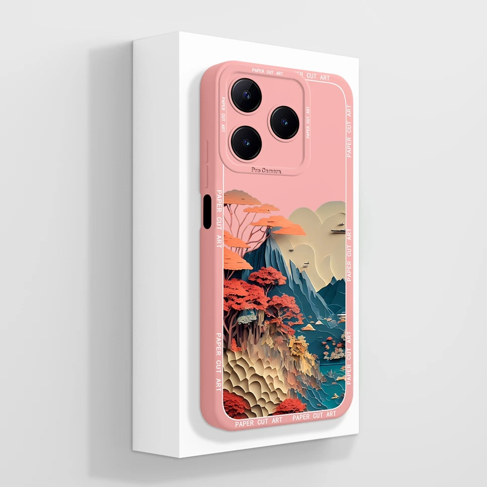 Fashion Aesthetic Style Soft Liquid Silicone Premium Phone Case with Anti-Slip Protection