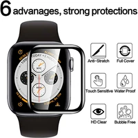 Protecteur d'écran pour Apple Watch, 5 pièces, 40MM 41MM 42MM 44MM 45MM 46MM, Film souple sans verre pour IWatch série 11/10/9/8/7/6/5/4/SE/3 2