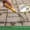 L Shaped Hand Crevice Weeder Root Remover Tool Outdoor Weeder Portable Weed Puller Handled Up Manual Stainless Steel Garden Tool 1
