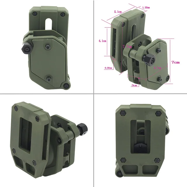 VULPO IPSC Belt & Left Right Speed Magazine Pouch Set Airsoft Competition Shooting Belt And Multi-Angle Rotation Mag Pouch 5
