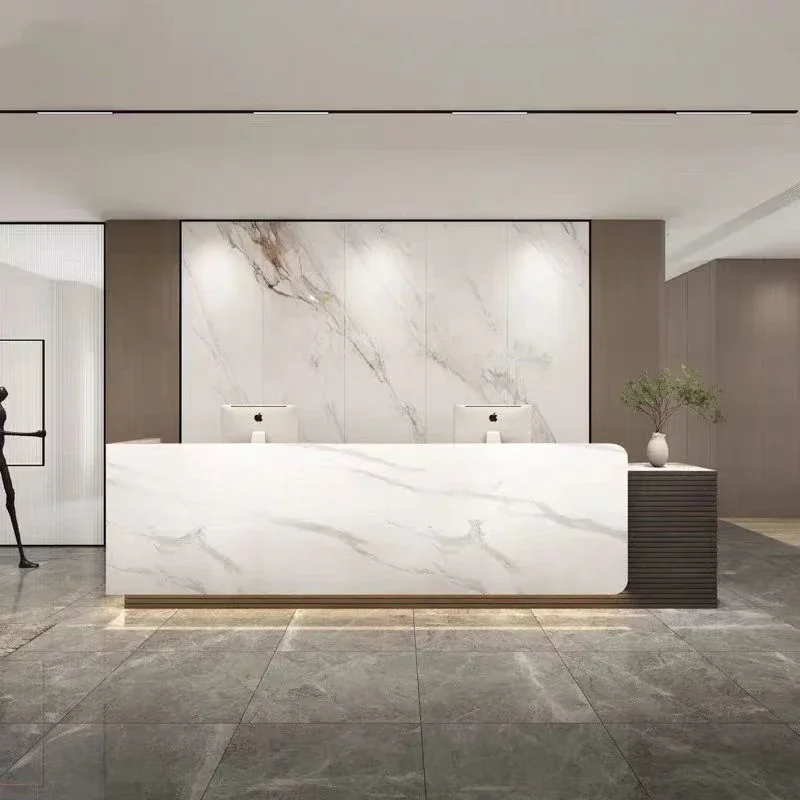 Reception Salon Atril Computer Desks Counter Hallway Table Coffee Distillation Wall Office Chairs Bellezza Church Pulpit Digital