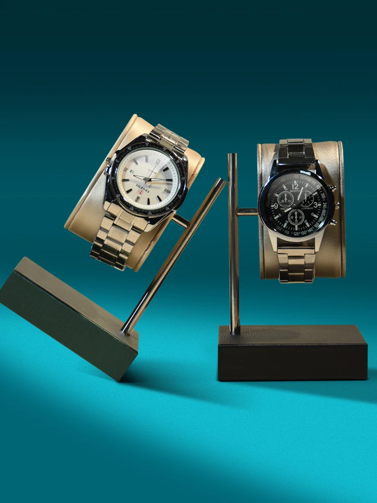 Pu Watch Stand Storage Watch Holder Display Stand Rotating Metal Bracket Counter Support Apple Charging