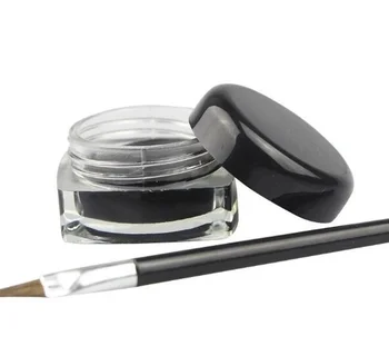 Heallor 5g Black Eyeliner Cream Waterproof Beauty Cosmetics Long Lasting Eyeliner Gel Eyeshadow Makeup Tools With Brush Set Eye