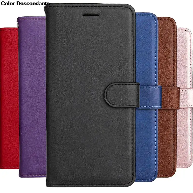 Deluxe Leather Wallet Flip Cover Case - PU Material