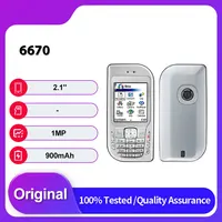 Original Unlocked 6670 Single Sim GSM 900/1800/1900 2G Bluetooth Mobile Phone Russian Arabic  Keyboard Made in Finland