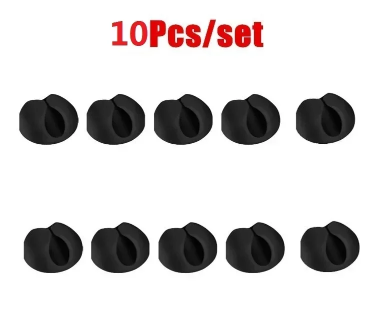 Cable Clips Winder 10/20Pcs Silicone Cable Organizer Desktop Wire Storage Charger Cord Holder for Car USB Charging Tablet Wire