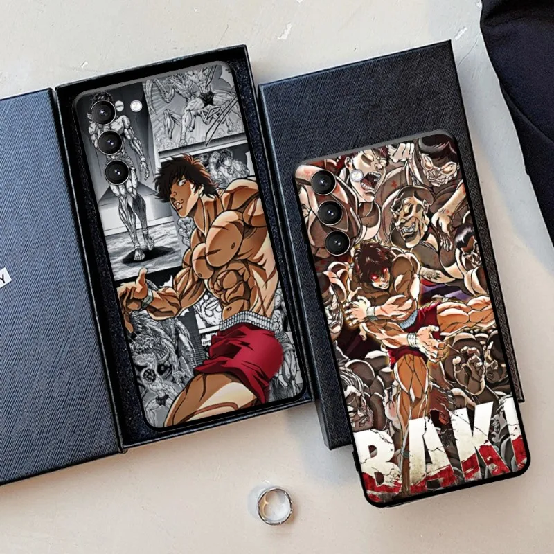 Cool Cartoon Anime Baki Hanma Muscle Phone Case Per Samsung Galaxy S22 23 21 S20 Fe Ultra S10 S9 S10E Note 20Ultra 10Plus Cover