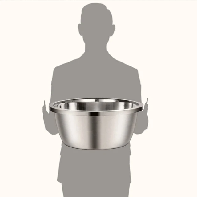 Stainless Steel Dog Bowls No Spill Metal & Water Dish for Large Breeds Pet 2