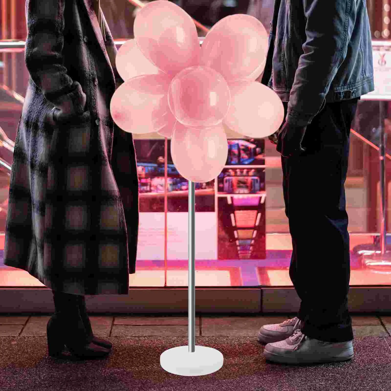 

4 Pcs Balloon Stand Water-filled Round Base Pole Fixed Weighted Party Decoration Props (21 Cm Base) 4pcs Ballons Floor