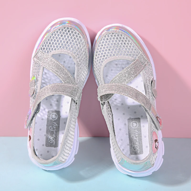 Girls Sandals Cartoon Sweet Soft Sole Children Beach Shoes Children's Summer Floral Sandals Princess Shoes Fashion Cute - 3