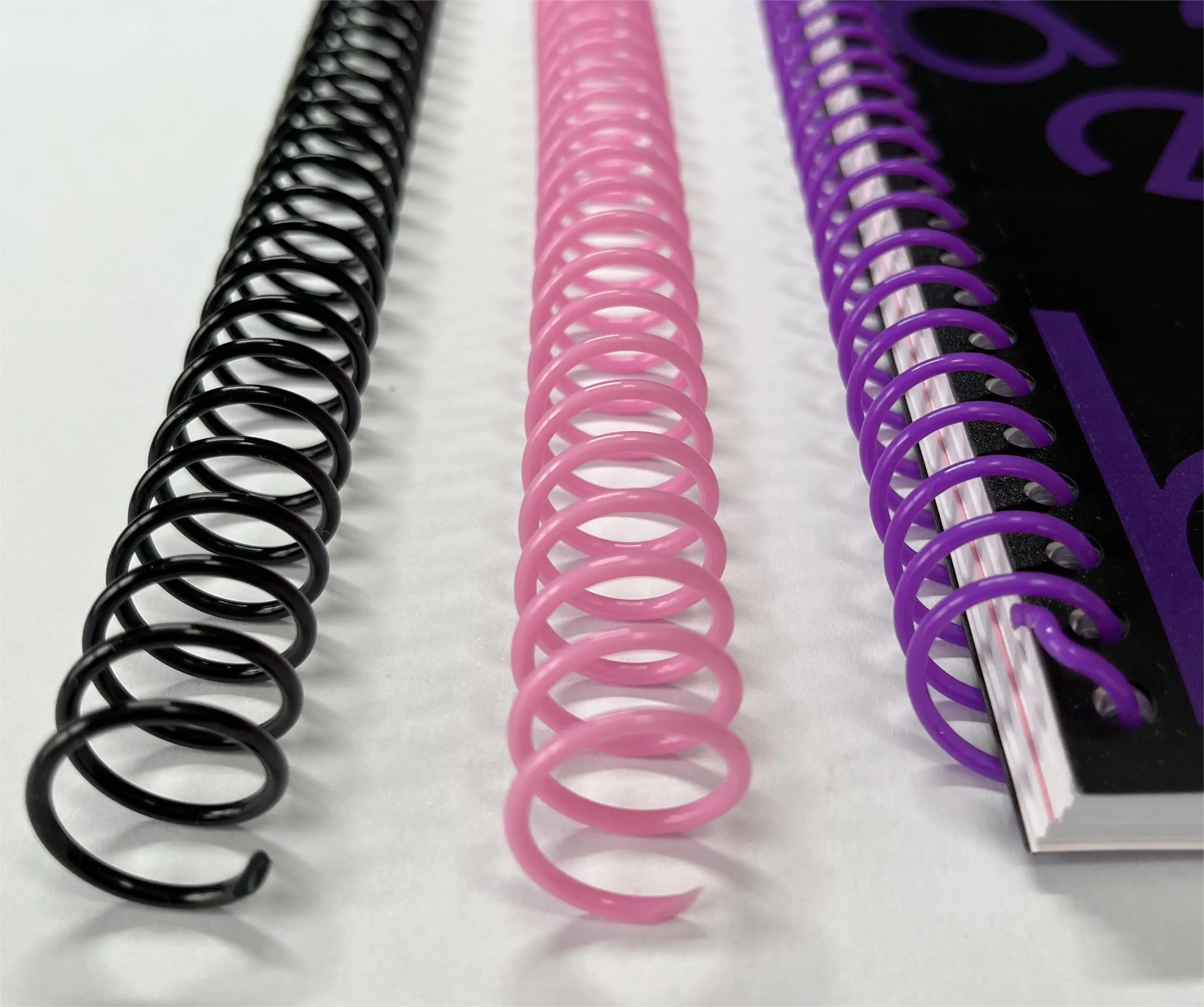 Diameter15mmPlastic Spiral Binding Coil Loose-leaf 46 Holes Pitch 4:1 Colorful Single Coil Spring for A4 Notebook Binders 10PCS