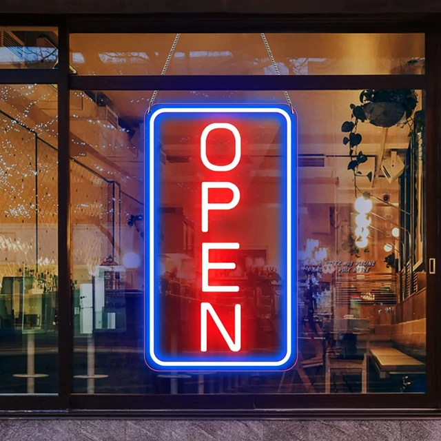 LED-Laden offen Leucht reklame Licht USB-Unternehmen Zeichen Werbung Licht  Einkaufen Neon Business Store Plakat wand für Bars Kaffee - AliExpress