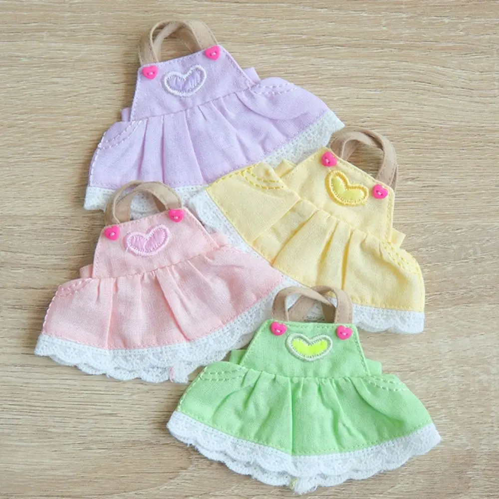 Bow Doll Dress Up Clothes Plaid Cotton Cute Exquisite Doll Skirt Cute Mini Kawaii Mini Doll Skirt Toys