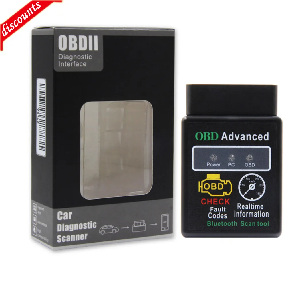 Super V1.5 Elm327 Hh Obd Avance Pour Android Bluetooth Obd2 Obdii Hh Obd2 Elm327 Bluetooth Auto Lecteur De Code Scanner Outil