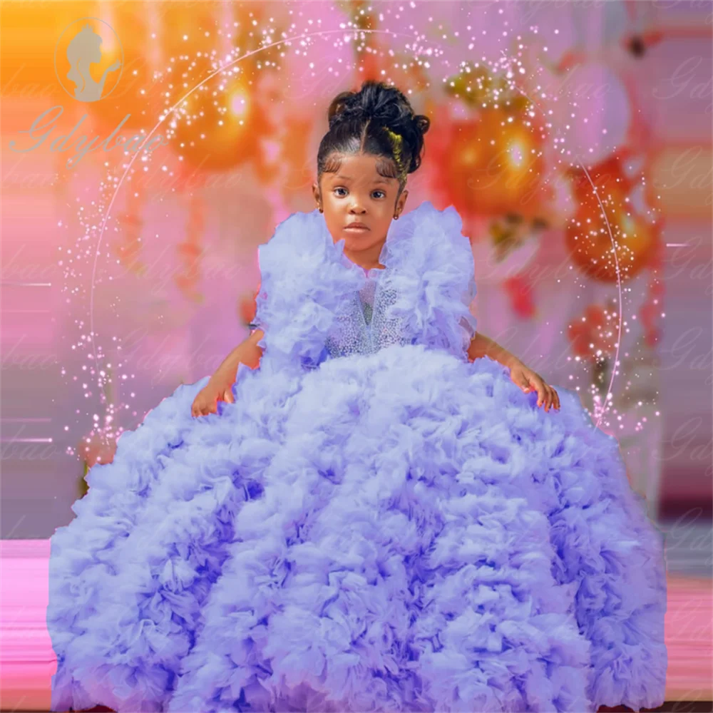 Girl Ruffled Ball Gown Cinderella 6M-9T Infant Baby Girls Ruffle