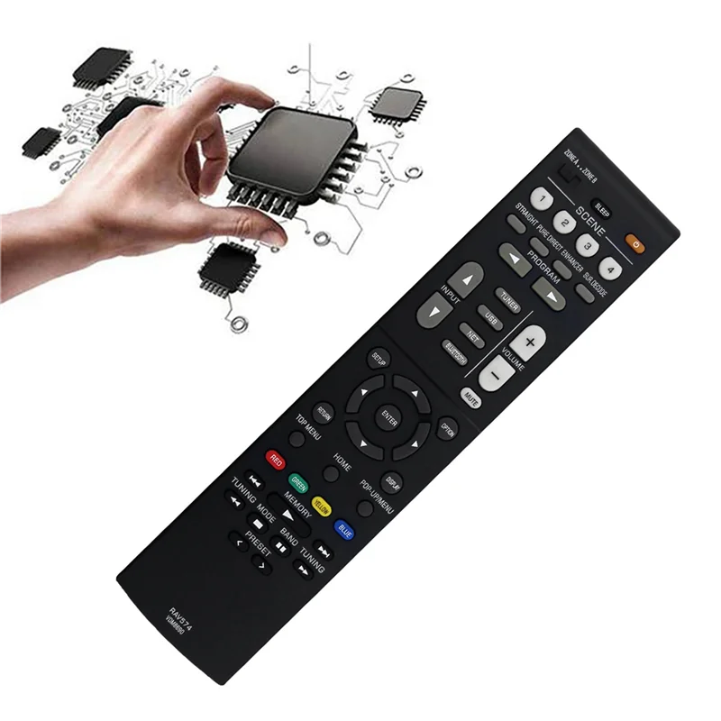 ELECT-3X Musiccast 스테레오 AV 수신기 RX-V4A RX-V4ABL용 RAV574 VDM8690 리모컨 교체