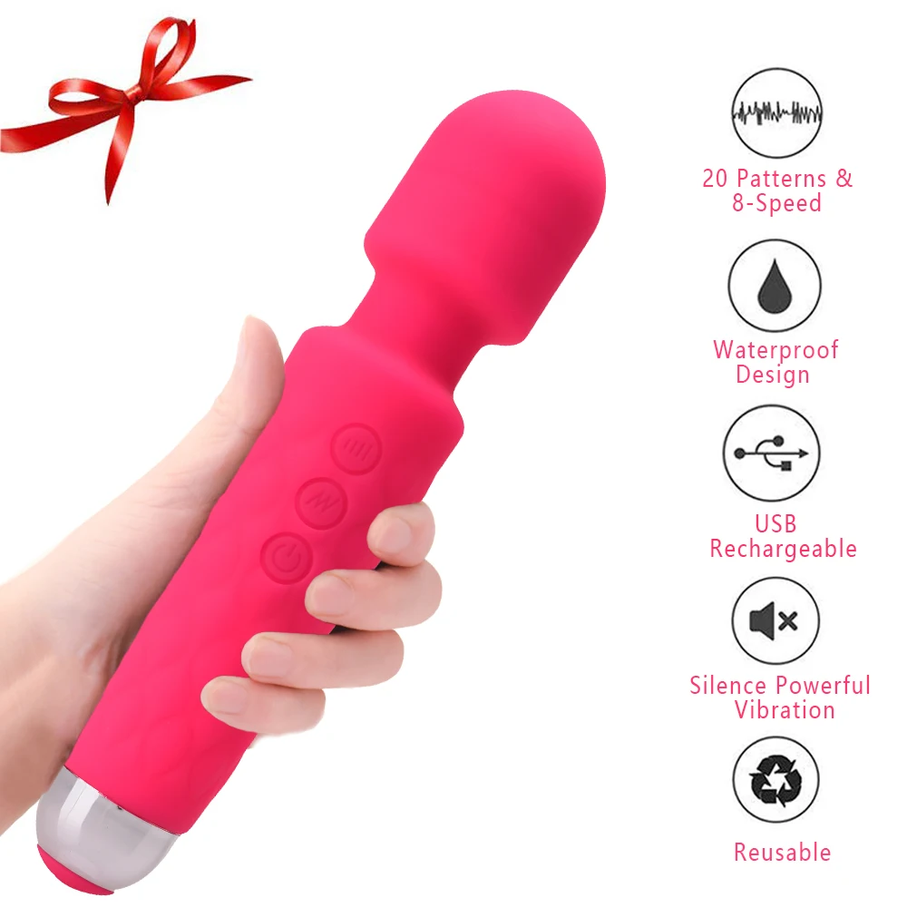 Vibratore potente a 8 velocità e 20 frequenze, stimolatore clitorideo femminile, giocattoli sessuali_voghion.com