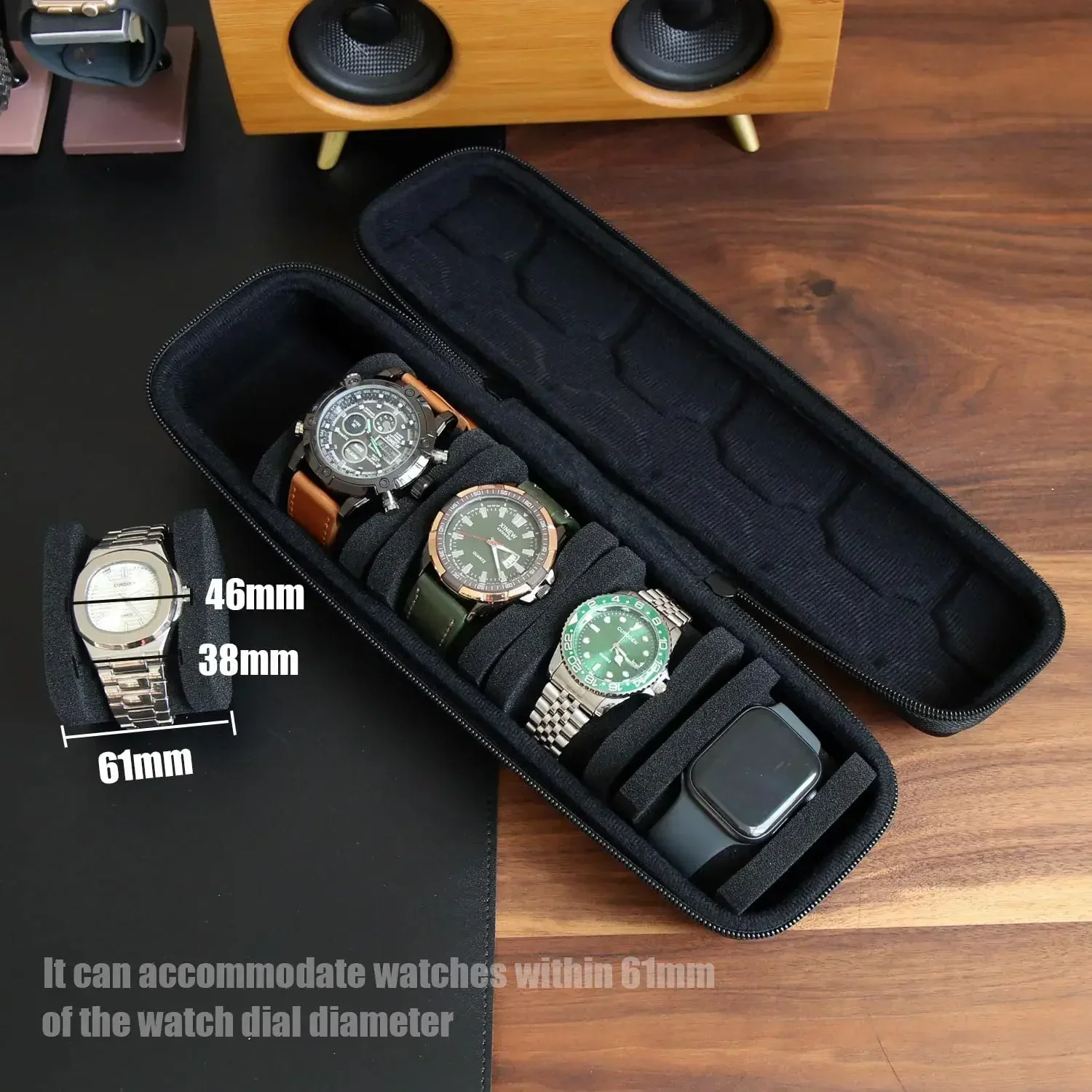 Watch Box Organizer For Men or Women Watch Travel Case Portable Storage Display Holder for Wristwatches and Smart Watches watch storage box watch storage bag watch storage pouch watch display stand